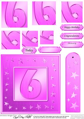 6th Bright Metallic Age Quick Card with Twisted Pyramage
