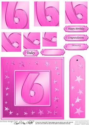 6th Bright Metallic Age Quick Card with Twisted Pyramage