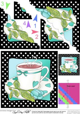 Time for Tea - Scalloped Corner Stacker
