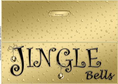 Large Dl Jingle Bells Quick Cut and Fold Card