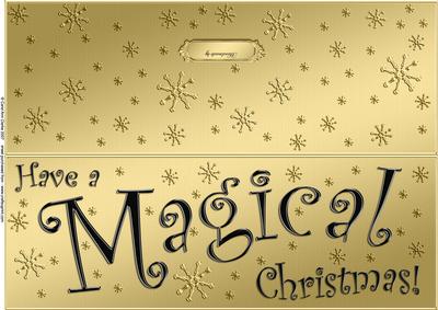 Large Dl Magical Christmas Quick Cut and Fold Card