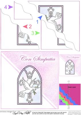 Italian Sympathy Wavy Corner Side Stacker Topper