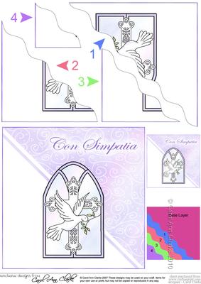Italian Sympathy Wavy Corner Side Stacker Topper