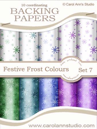 Festive Snowflakes in Frost Colours