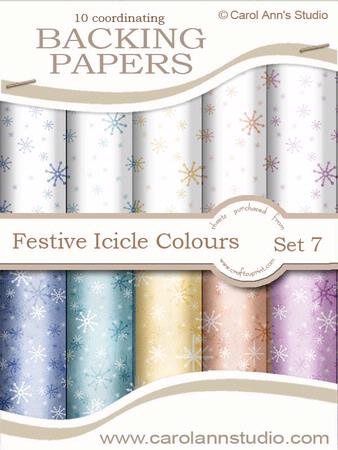 Festive Snowflakes in Icicle Colours