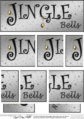 Jingle Bells Christmas Dl Side Stacker Topper