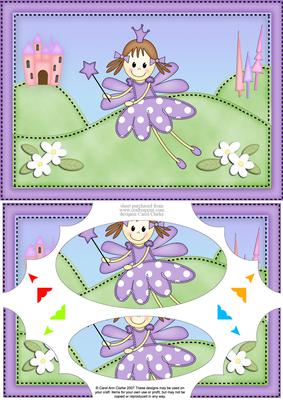 A5 Fairy Twinkletoes Scallop Corners and Pyramage