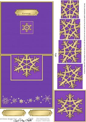 Xmas Snowflake No-hole Over the Edge N Spiral Pyramid