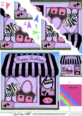 The Little Bag Shop Scallop Corner Side Stacker Topper