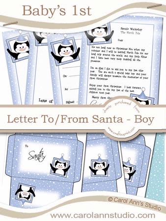 Baby Boy's 1st Letter from Santa Kit