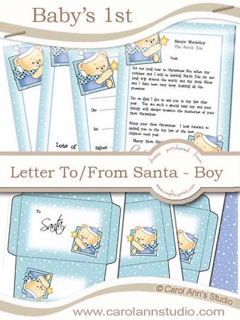 Baby Boy's 1st Letter from Santa Kit