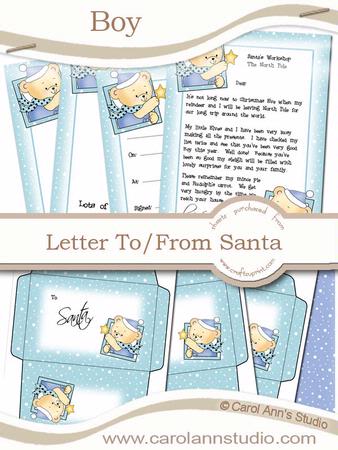 Boy's Letter from Santa Kit