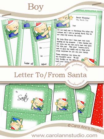 Boy's Letter from Santa Kit