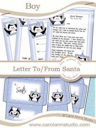 Boy's Letter from Santa Kit