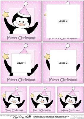 Christmas Penguin Tunnel Topper
