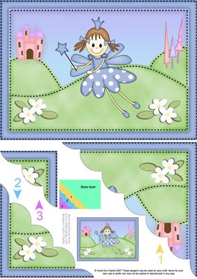 A5 Fairy Twinkletoes Scallop Corner Side Stacker