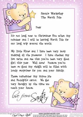 Girl's Letter from Santa