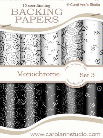 Monochrome Swirls, Curls & Paisley