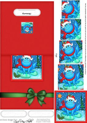Xmas Freddy Frog No-hole Over the Edge N Spiral Pyramid