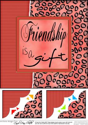 8 x 8 Fun and Funky Animal Print Scalloped Corner Topper