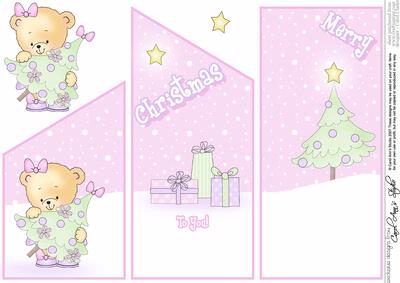 Rosie's Xmas Tree Cascade Card