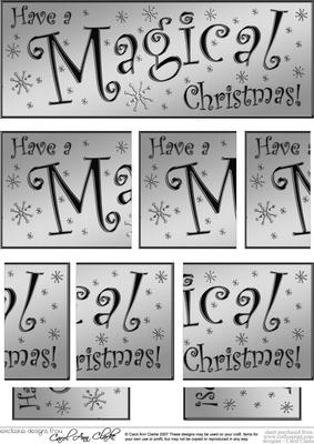 Magical Christmas Dl Side Stacker Topper