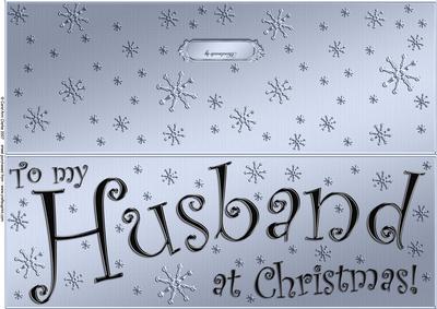Large Dl to My Husband Christmas Quick Cut and Fold Card