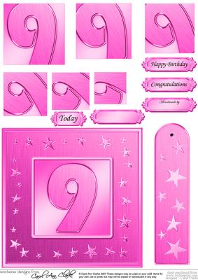 9th Bright Metallic Age Quick Card with Twisted Pyramage