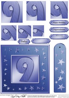 9th Bright Metallic Age Quick Card with Twisted Pyramage
