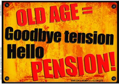 A4 Fun Novelty Senior Moment Saying Card Topper