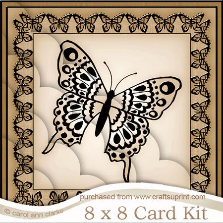 8 x 8 Big Butterfly Kit with Scalloped Corners