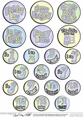 Birthday Boy Badges
