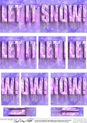 Let It Snow! Icy Dl Side Stacker Topper