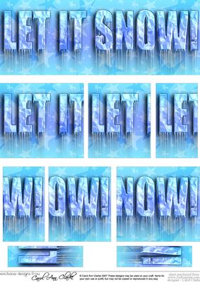 Let It Snow! Icy Dl Side Stacker Topper