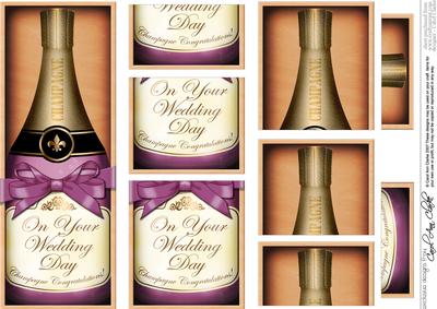 Dl Wedding Champers in a Box with Top N Bottom Stacker