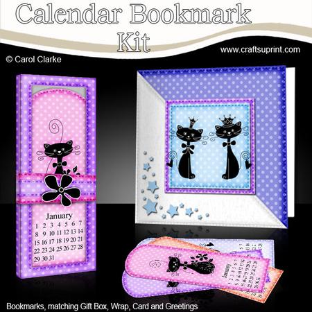 Kool Kats Everlasting Calendar Bookmark Gift Set N Quick Car