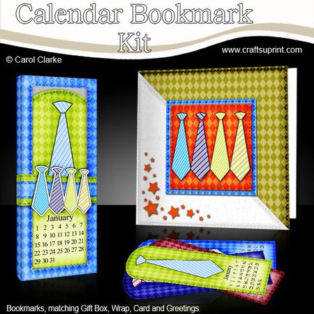 Mens Ties Everlasting Calendar Bookmark Gift Set N Quick Car