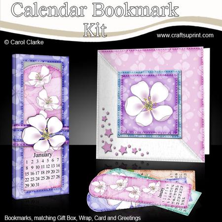 Apple Blossom Everlasting Calendar Bookmark Gift Set N Quick