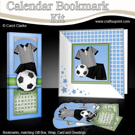 Sports Everlasting Calendar Bookmark Gift Set N Quick Card