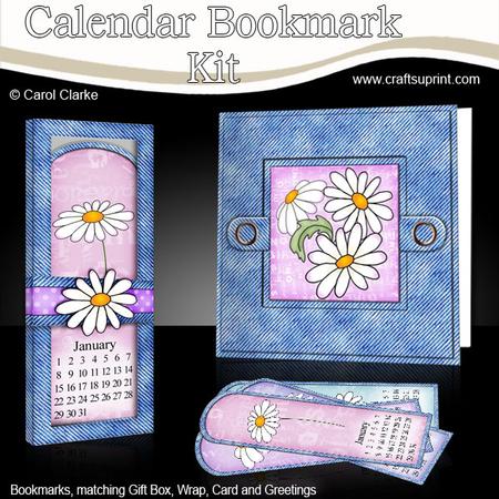 Denim N Daisies Everlasting Calendar Bookmark Gift Set