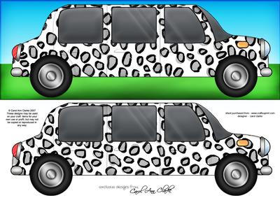 Large Dl Leopardskin Stretch Limo Quick Card N 3D Decoupage