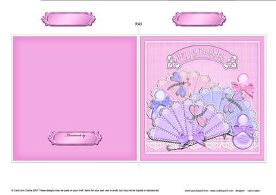 Perfume N Fans Quick Cut and Fold Card