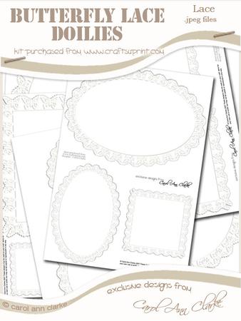 Pretty Butterfly Lace Doilies
