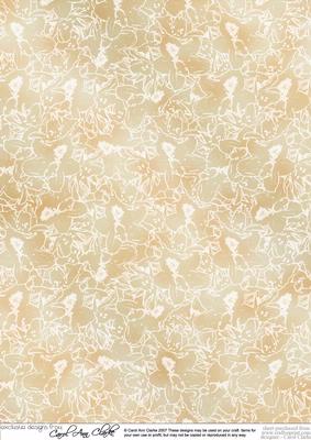 Champagne and Flowers Vellum