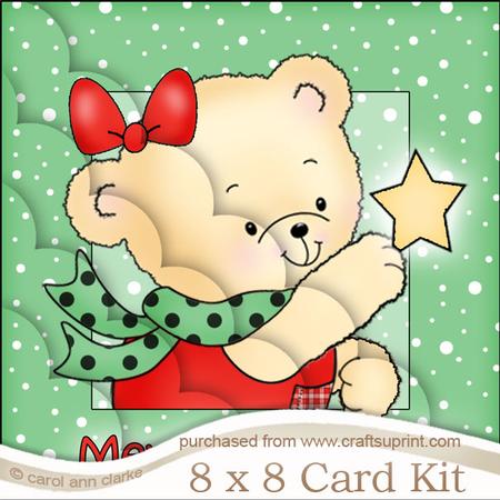 8 x 8 Rosie's Xmas Star Scalloped Corner Kit