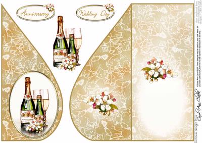 Champagne & Flowers Teardrop