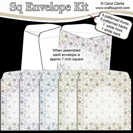 Small Flowers 7 x 7 Inch Envelope Kit