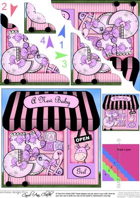 The New Baby Girl Shop Scallop Corner Side Stacker Topper