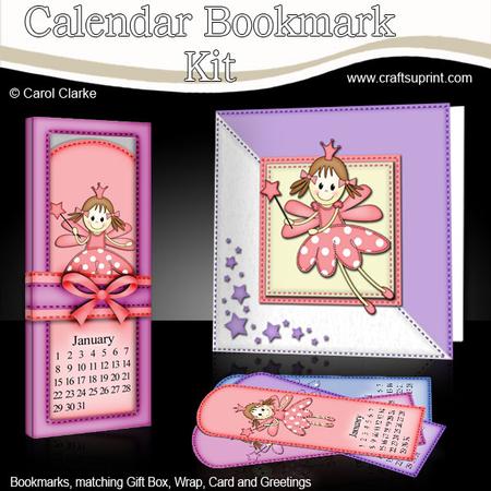 Fairy Everlasting Calendar Bookmark Gift Set N Quick Card
