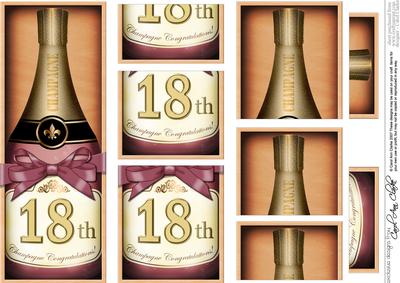 Dl 18th Champers in a Box with Top N Bottom Stacker